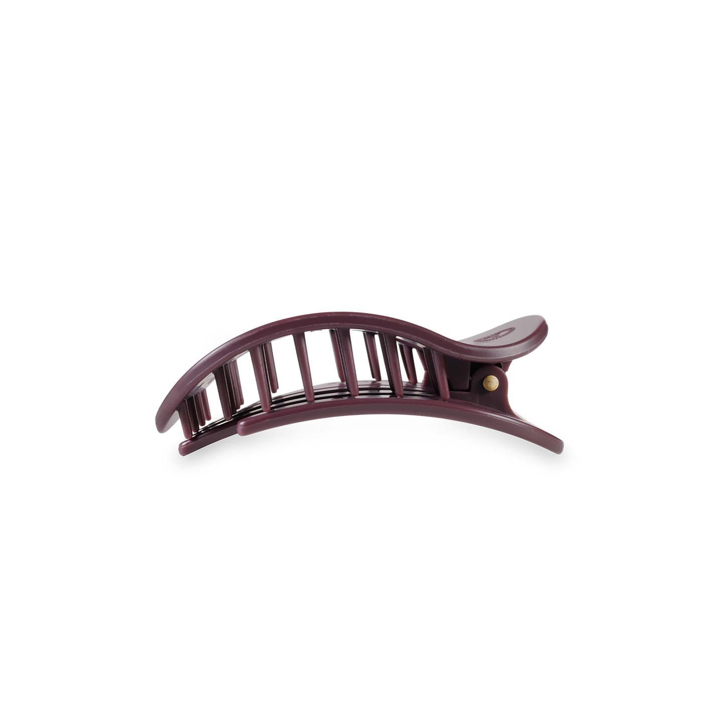 Round Flat Hair Clip | Small | Burgundy Bliss