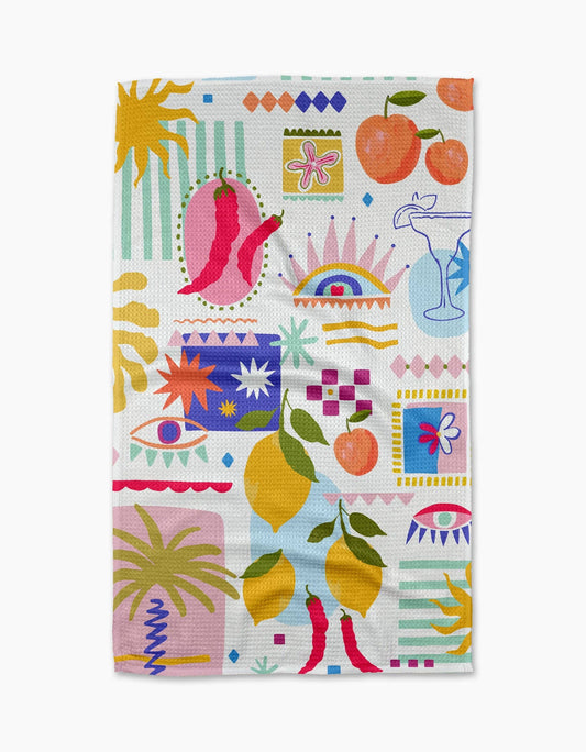 Geometry Italian Picnic Tea Towel