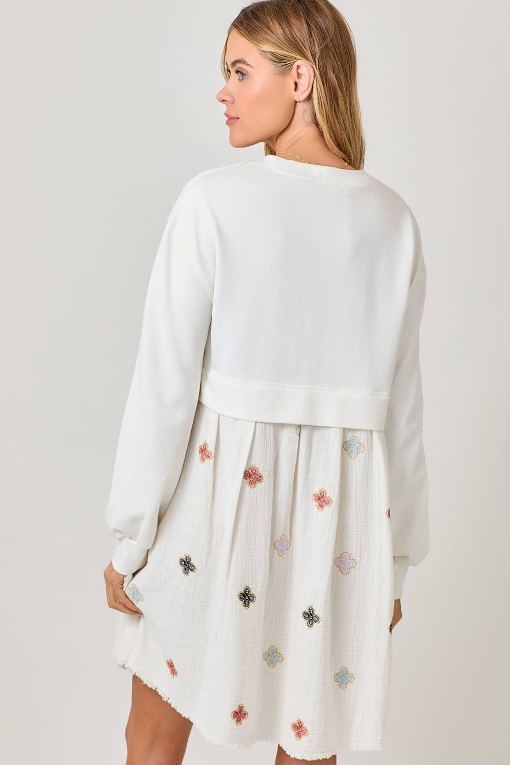 Twofer Sweatshirt Dress