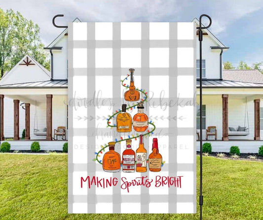 Making Spirits Bright Garden Flag