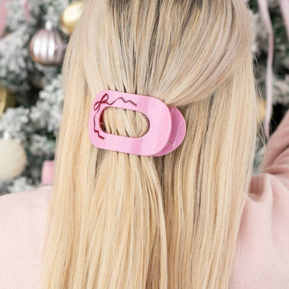 Just Add a Bow | Medium | Flat Round Hair Clip