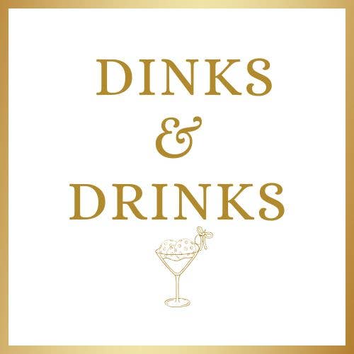Dinks & Drinks Linen-Feel Cocktail Napkins