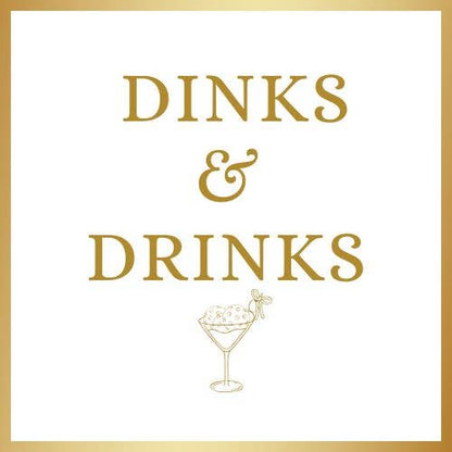 Dinks & Drinks Linen-Feel Cocktail Napkins
