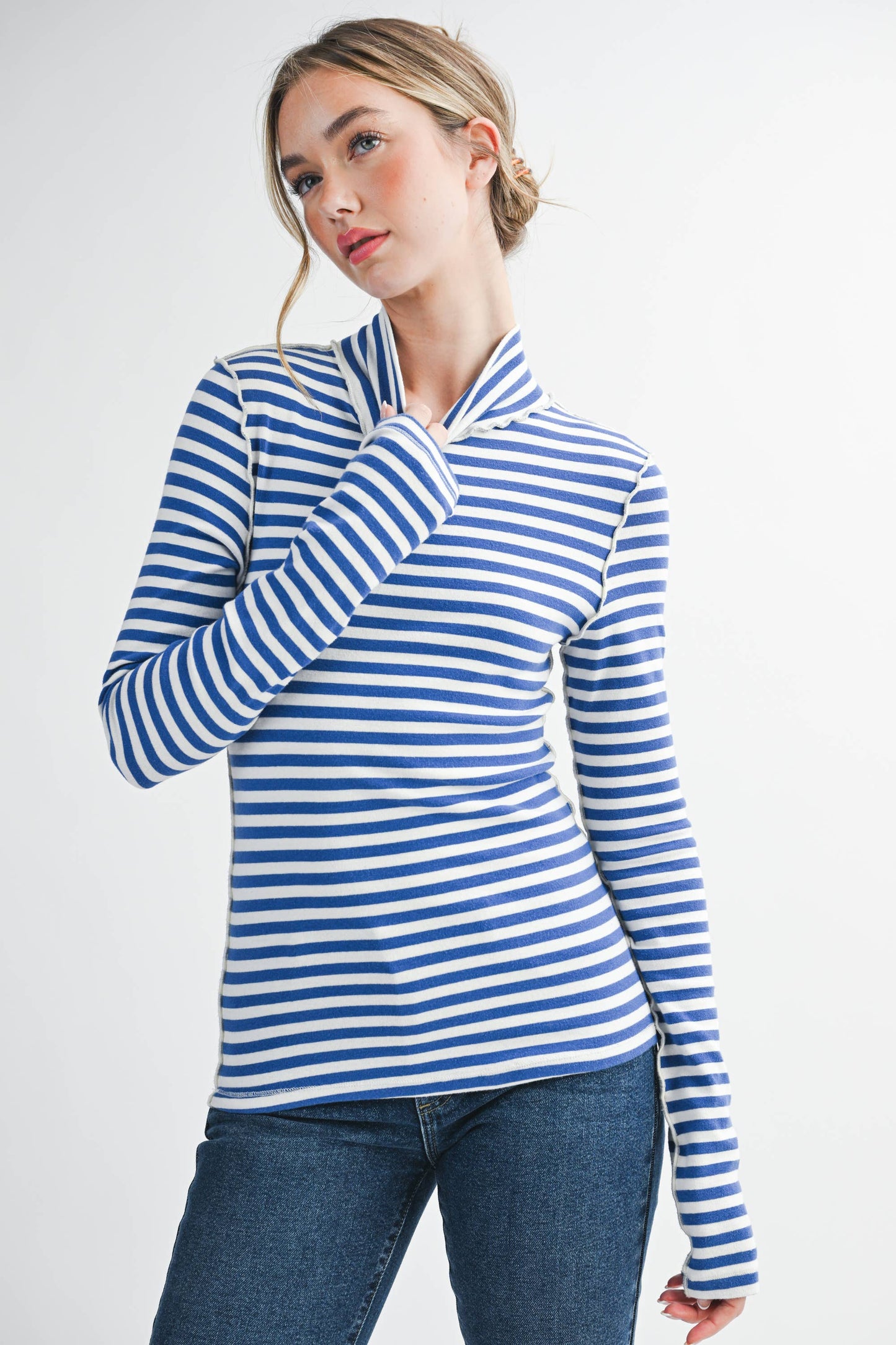 Tarah Mock Neck Top
