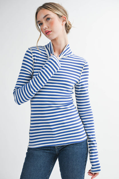 Tarah Mock Neck Top