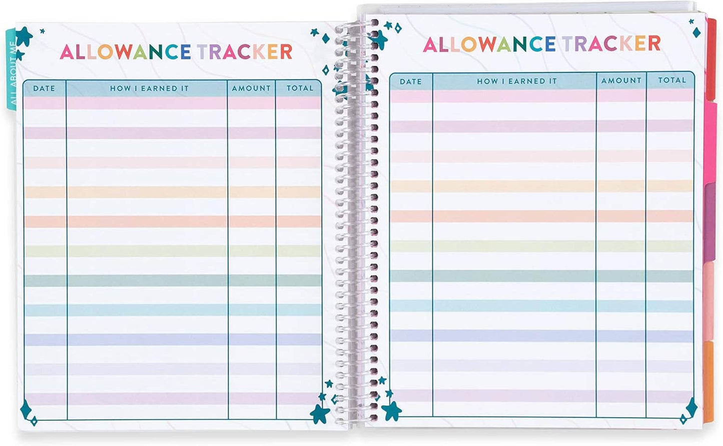 Kid's Planner - Retro Daisies cover, plastic coil