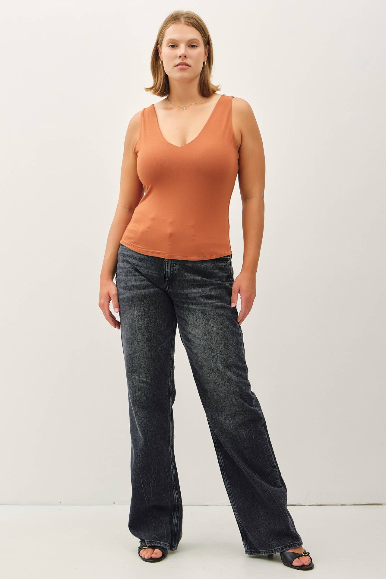 Plus Basic V-Neck Tank