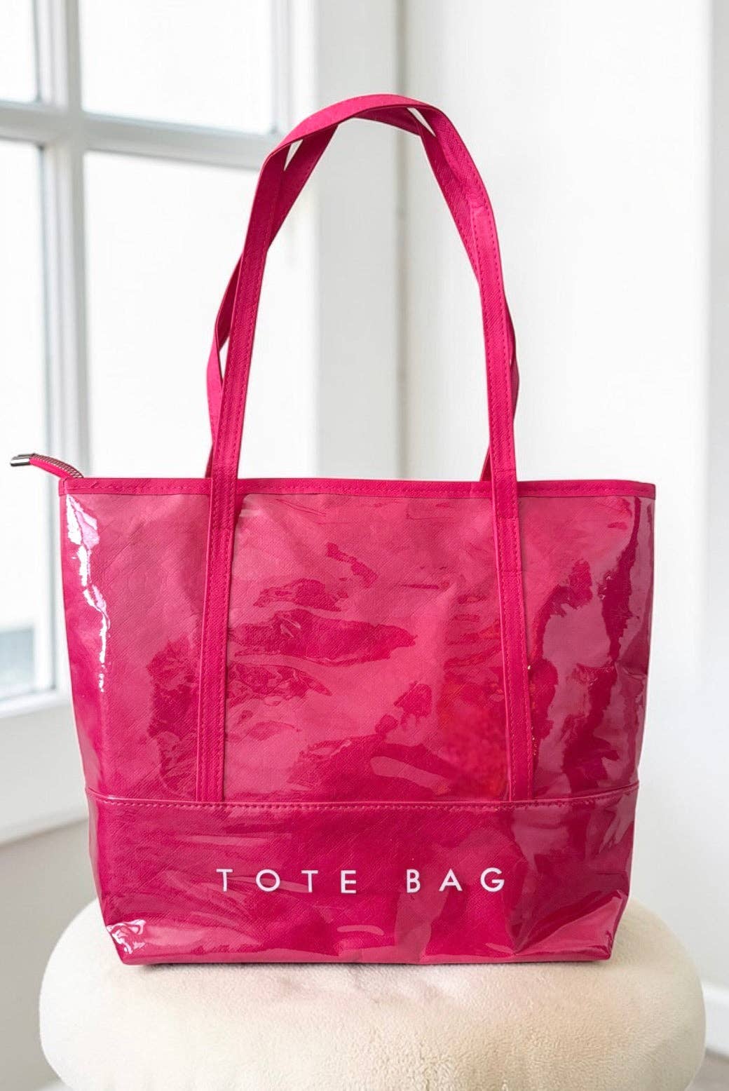 Hot Pink Shoulder Strap TOTE BAG