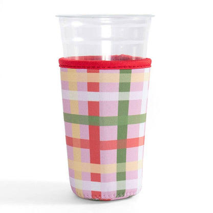 Plaid Christmas Drink Sleeve
