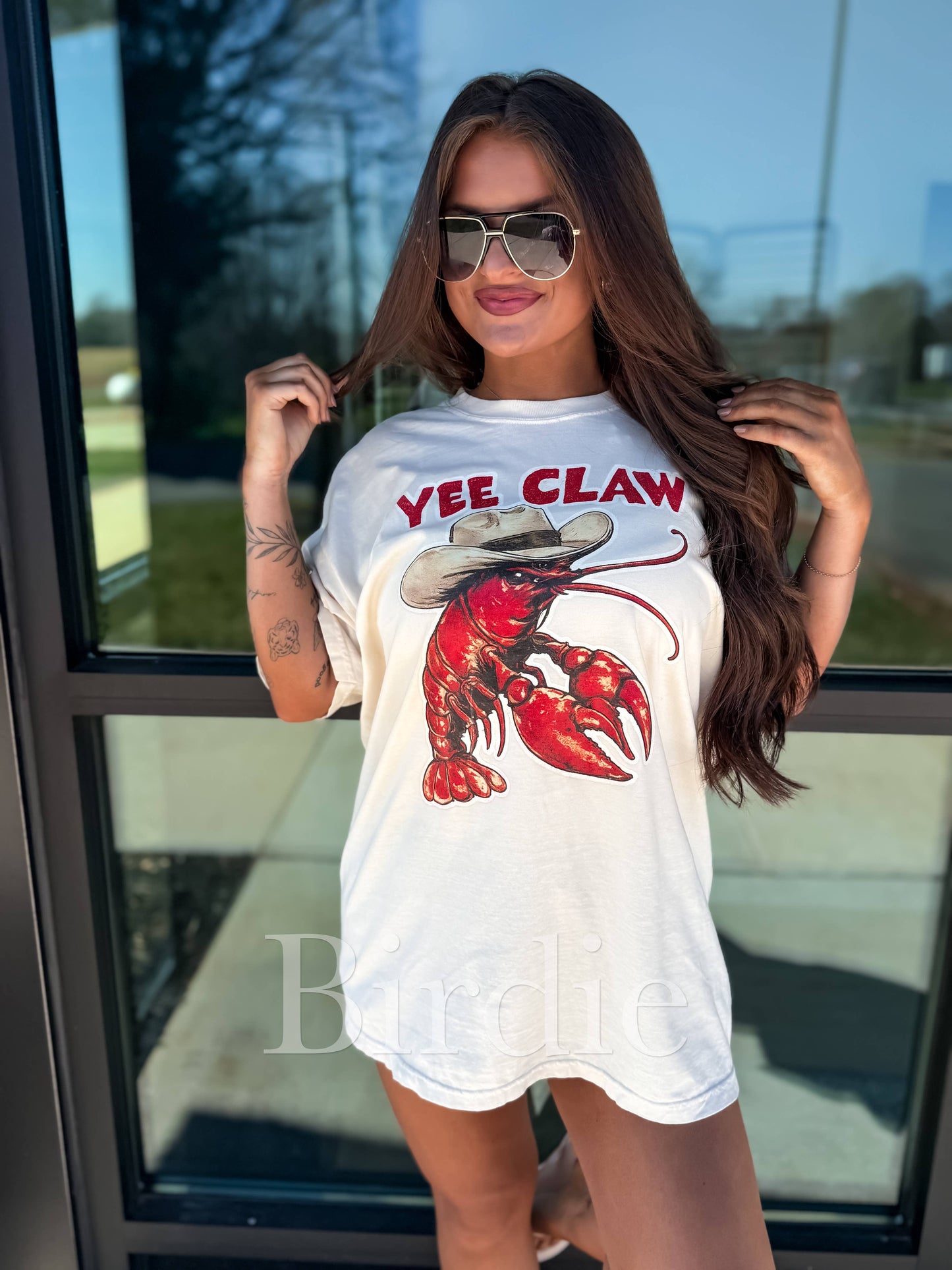 Yee Claw Graphic Tee on Ivory