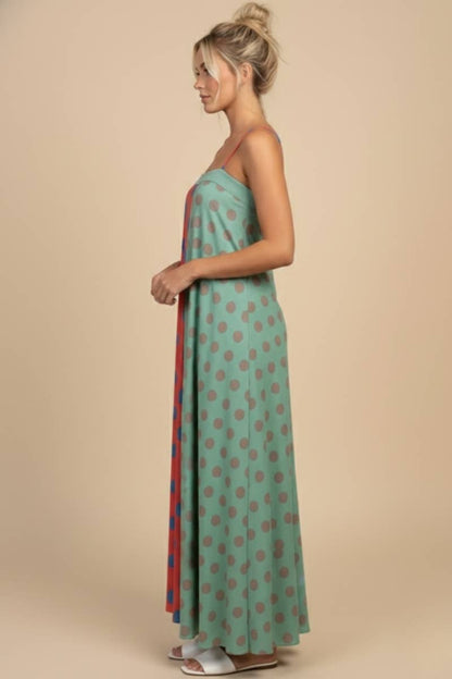 Serafina Polka Dot Chiffon Maxi