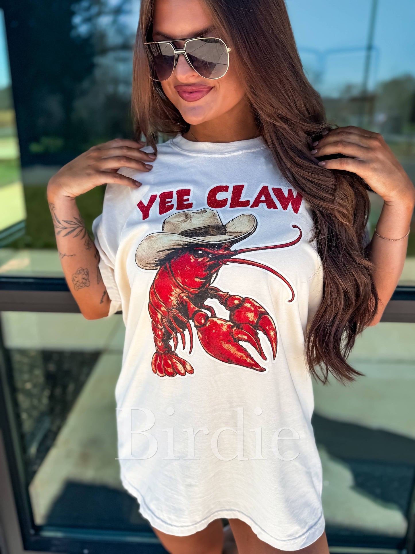 Yee Claw Graphic Tee on Ivory
