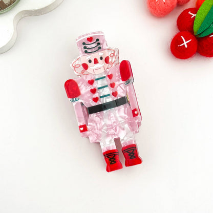 Sweet Pink Nutcracker Claw Clip
