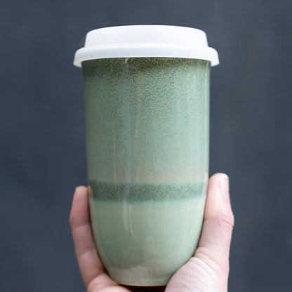 Emerald Ceramic 16 oz Travel Mug