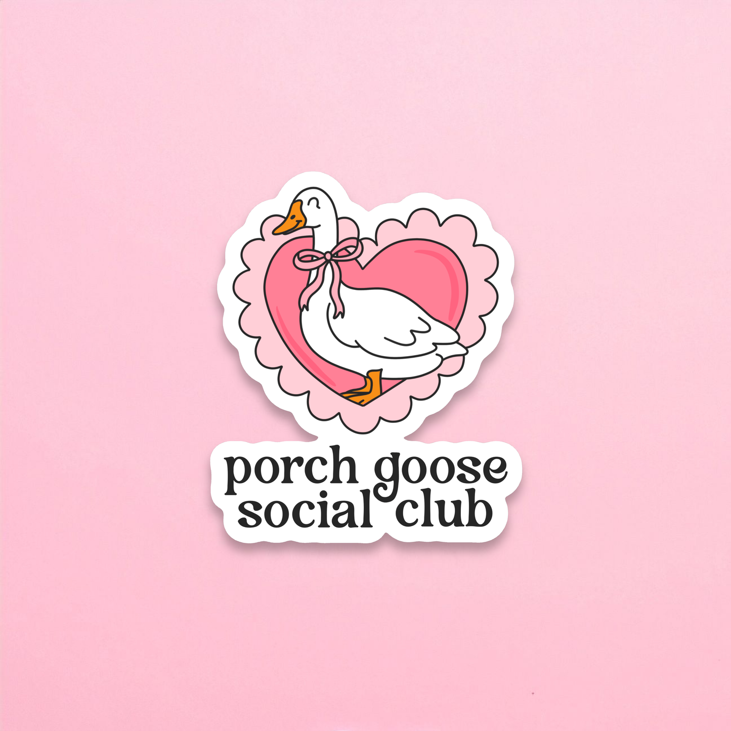 Porch Goose Social Club Sticker