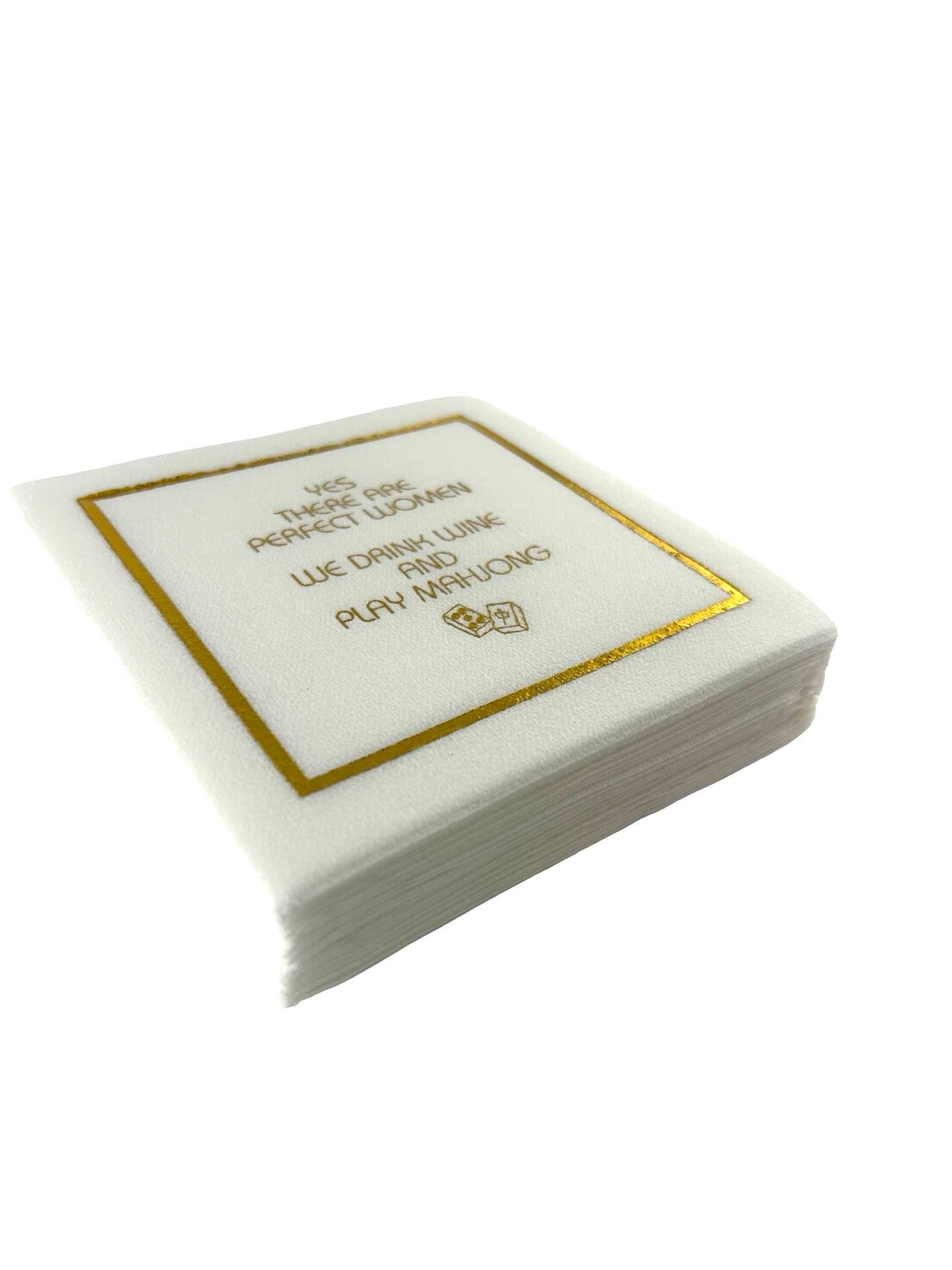Perfect Women Linen-Feel Cocktail Napkins