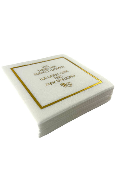 Perfect Women Linen-Feel Cocktail Napkins