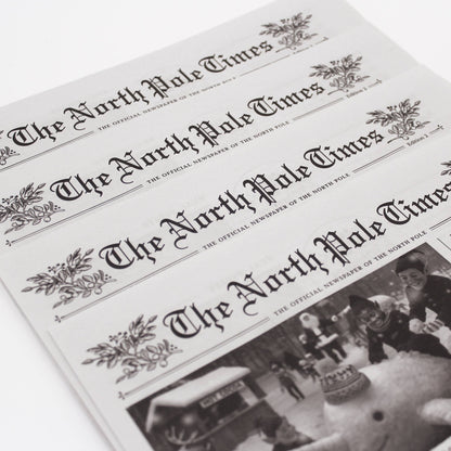 4pk North Pole Times - Newspaper and Gift Wrap