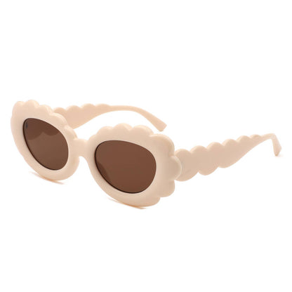 Round Cloud Tinted Fashion Oval Sunglasses