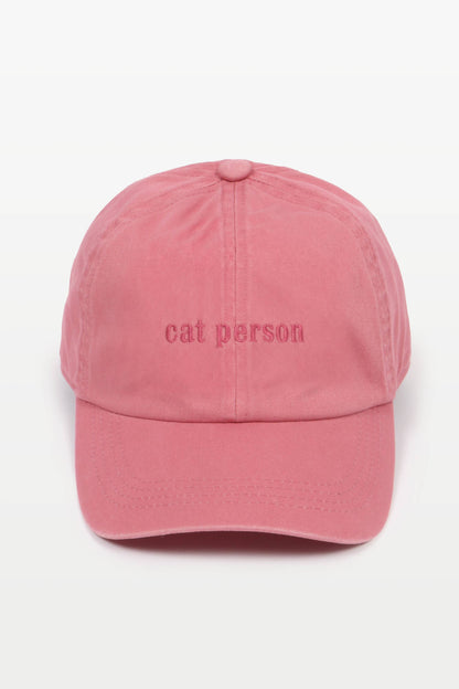 Cat Person Baseball Cap