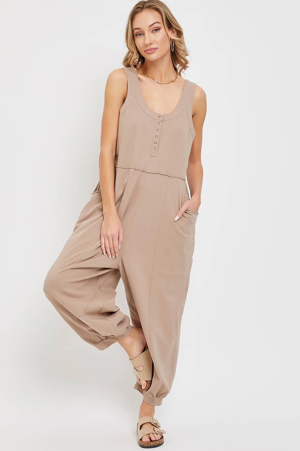 Cotton Washed Jumpsuit
