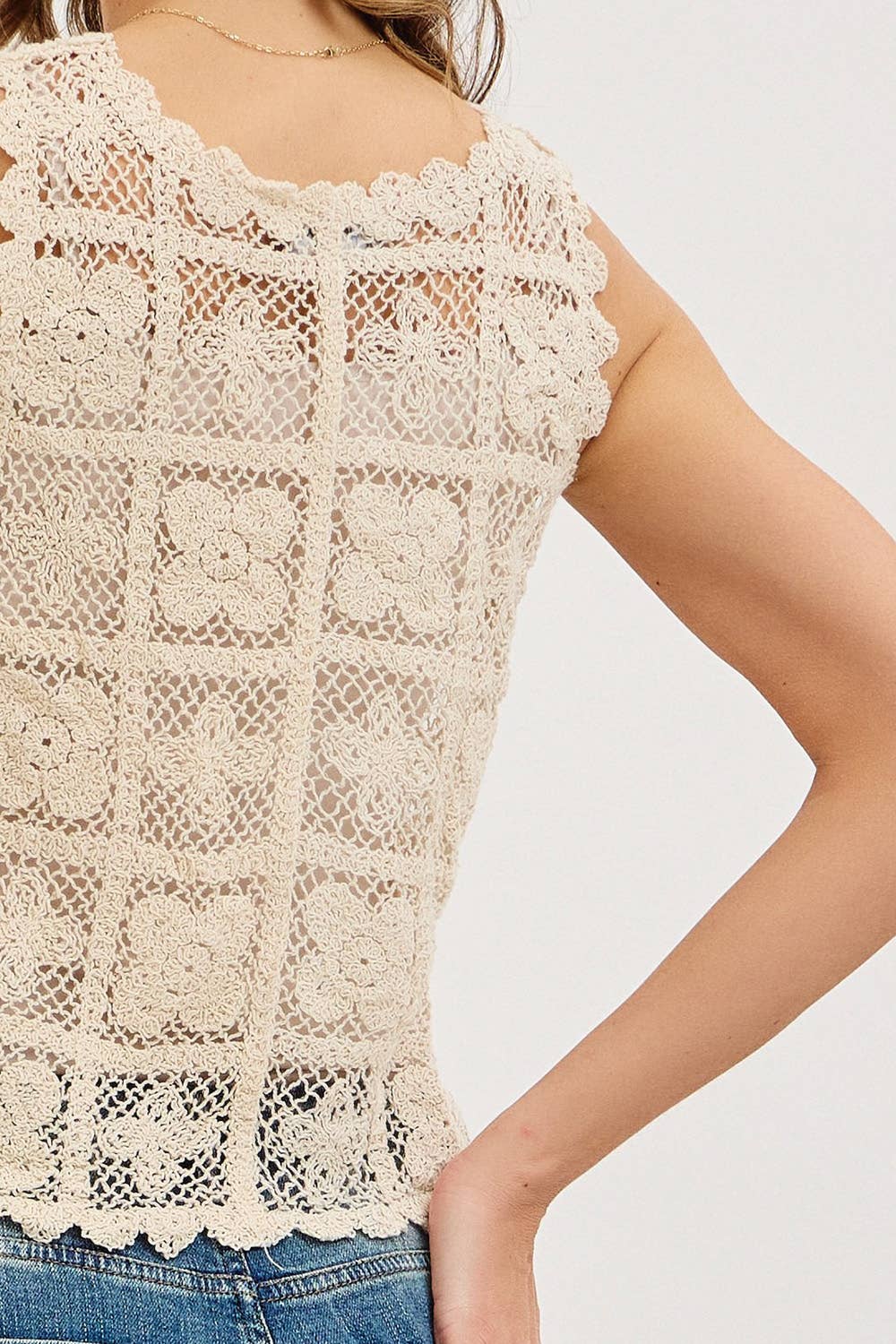 Bohemian Feel Crochet Tank