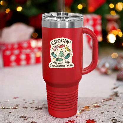 Holiday Christmas Tree Shoe Sticker