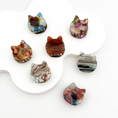 Mini Cat Hair Claw Clip