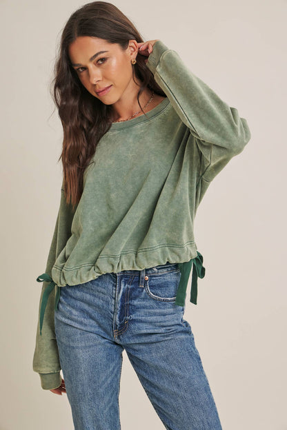 Soft Faded Mineral Wash Sweatshirt