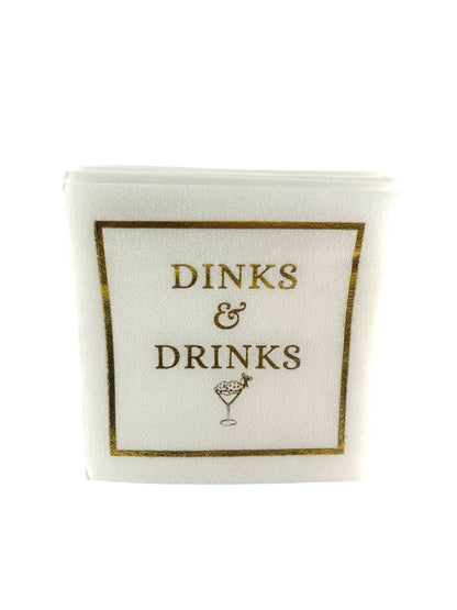 Dinks & Drinks Linen-Feel Cocktail Napkins
