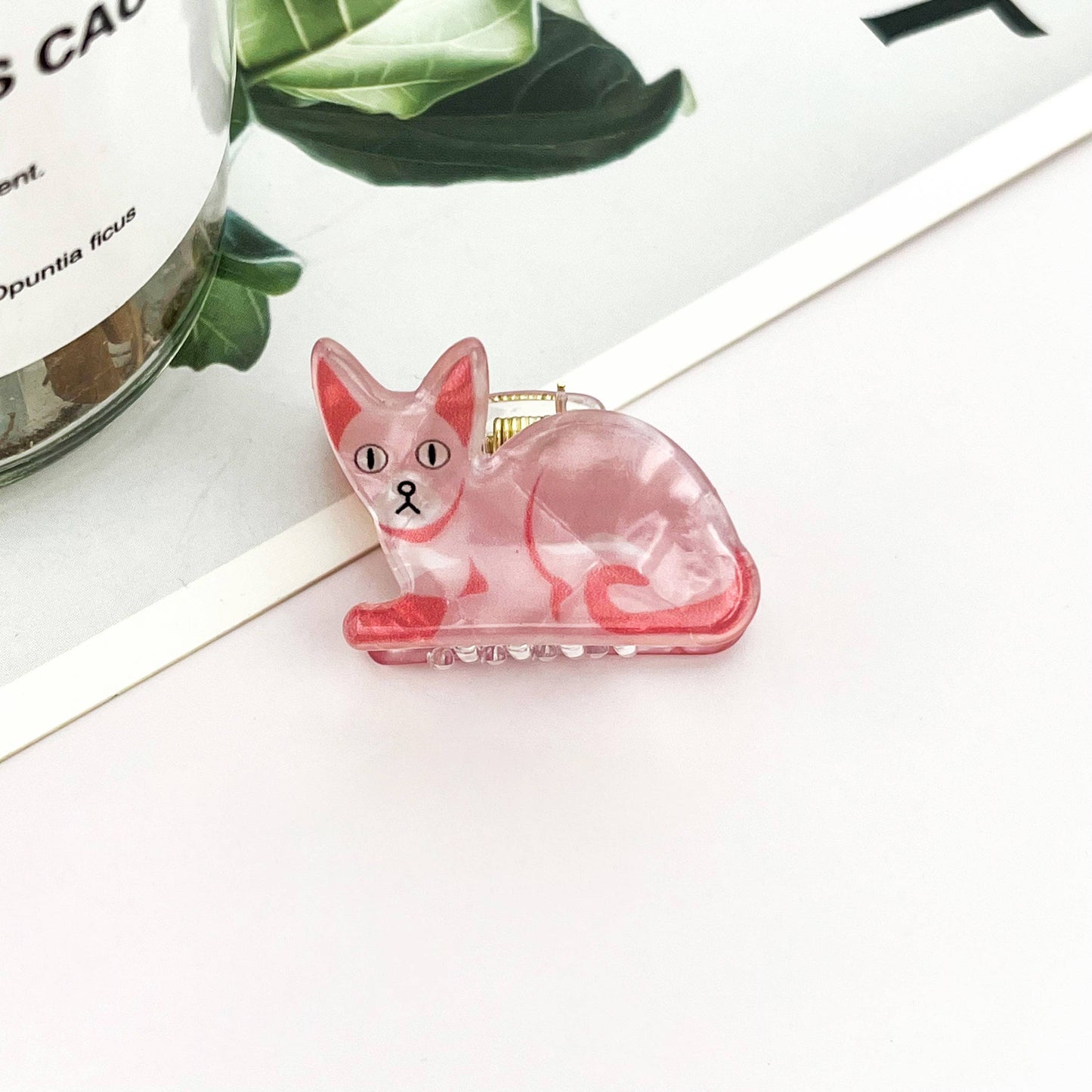 Mini Cute Kitten Claw Clip