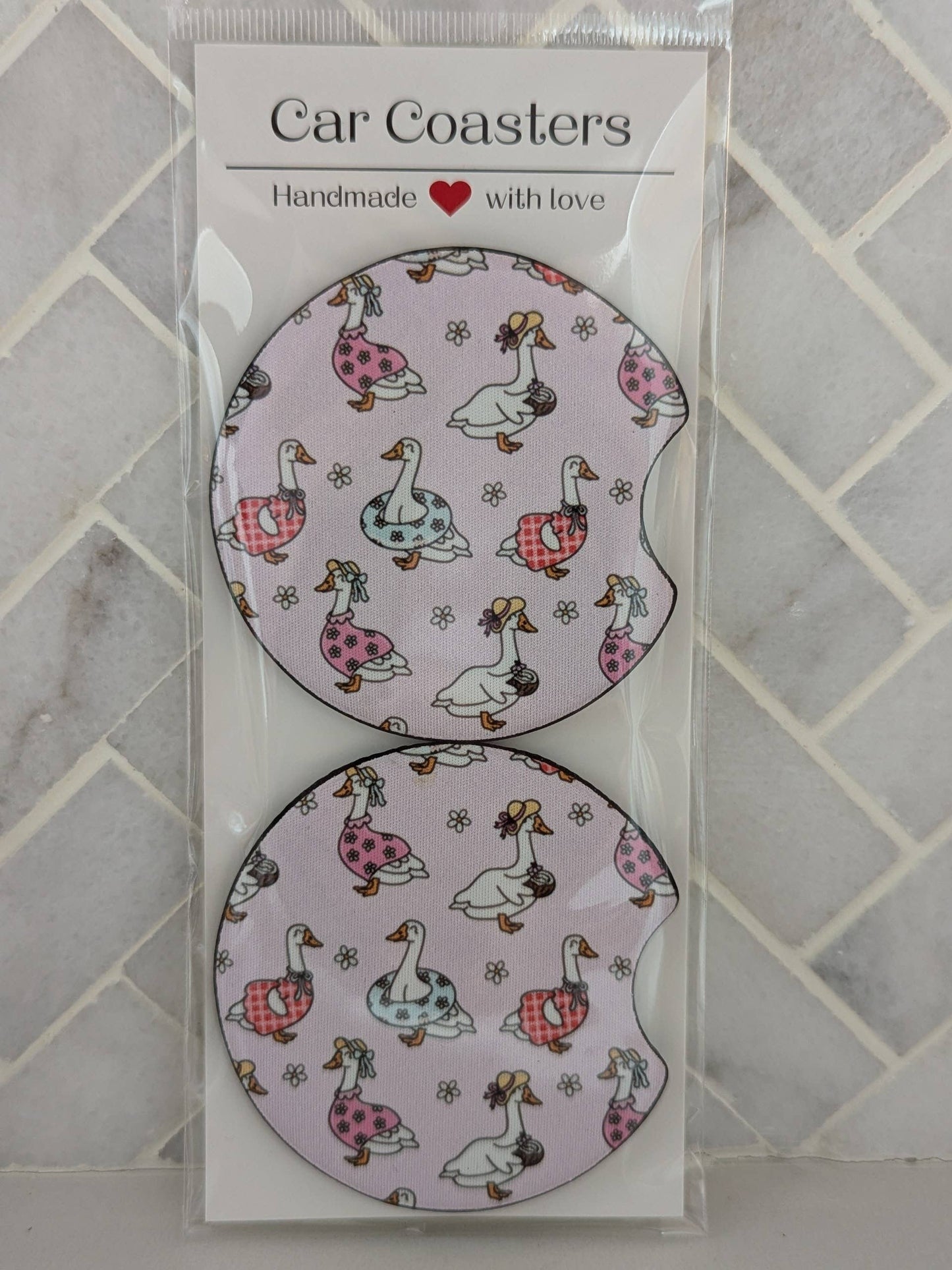 Silly Goose Car Coasters