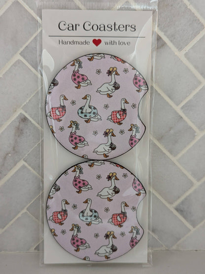 Silly Goose Car Coasters
