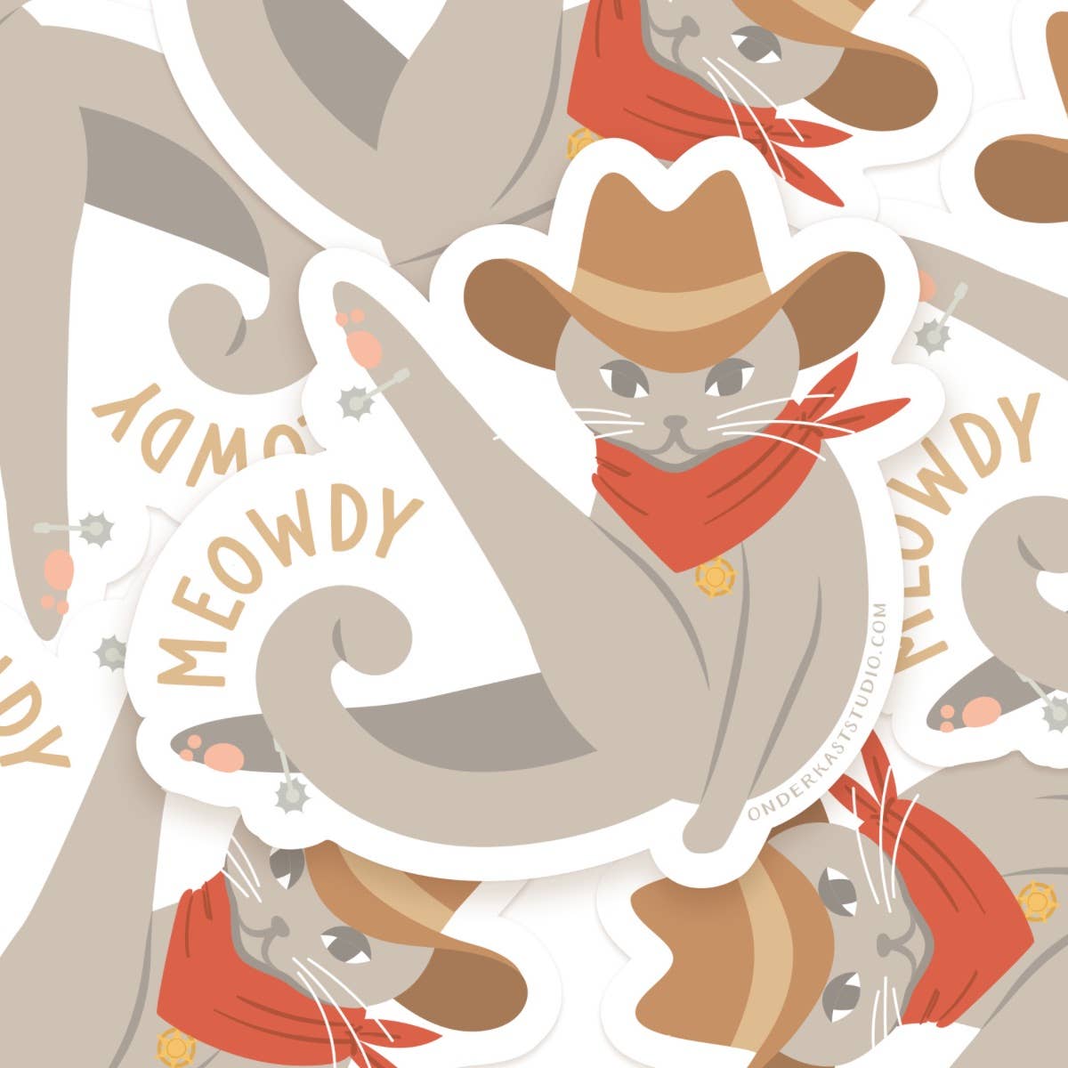 Meowdy Sticker