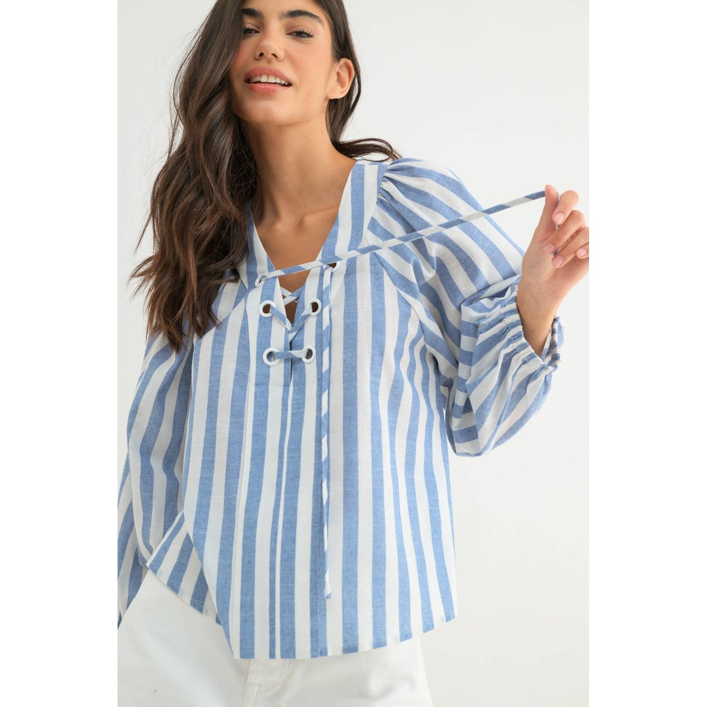 Striped Dolman Blouse