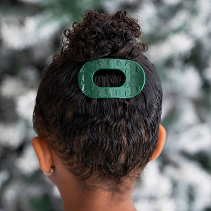 O Christmas Tree | Tiny | Flat Round Hair Clip