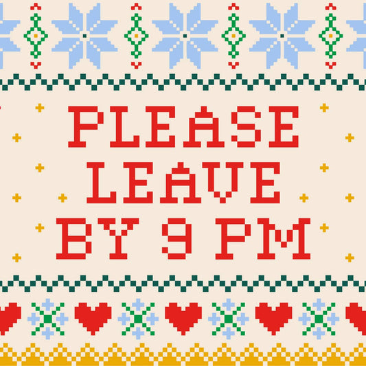 Holiday Cocktail Napkins | Leave By 9pm