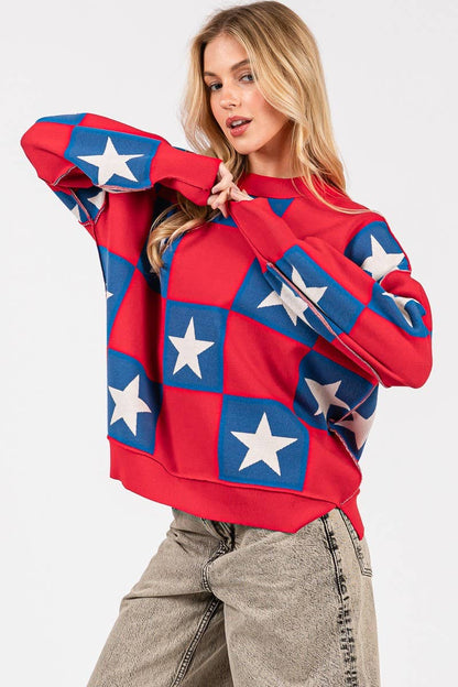 Americana Checkered Top