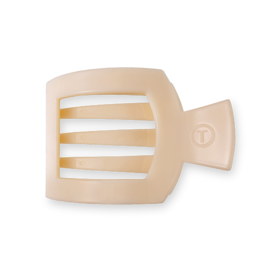 Flat Square Clip | Medium | Almond Beige