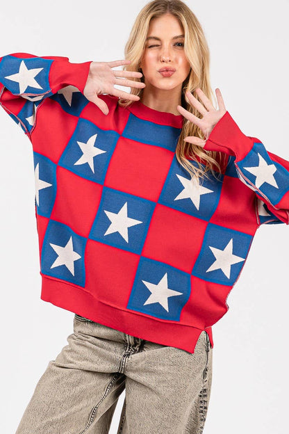Americana Checkered Top