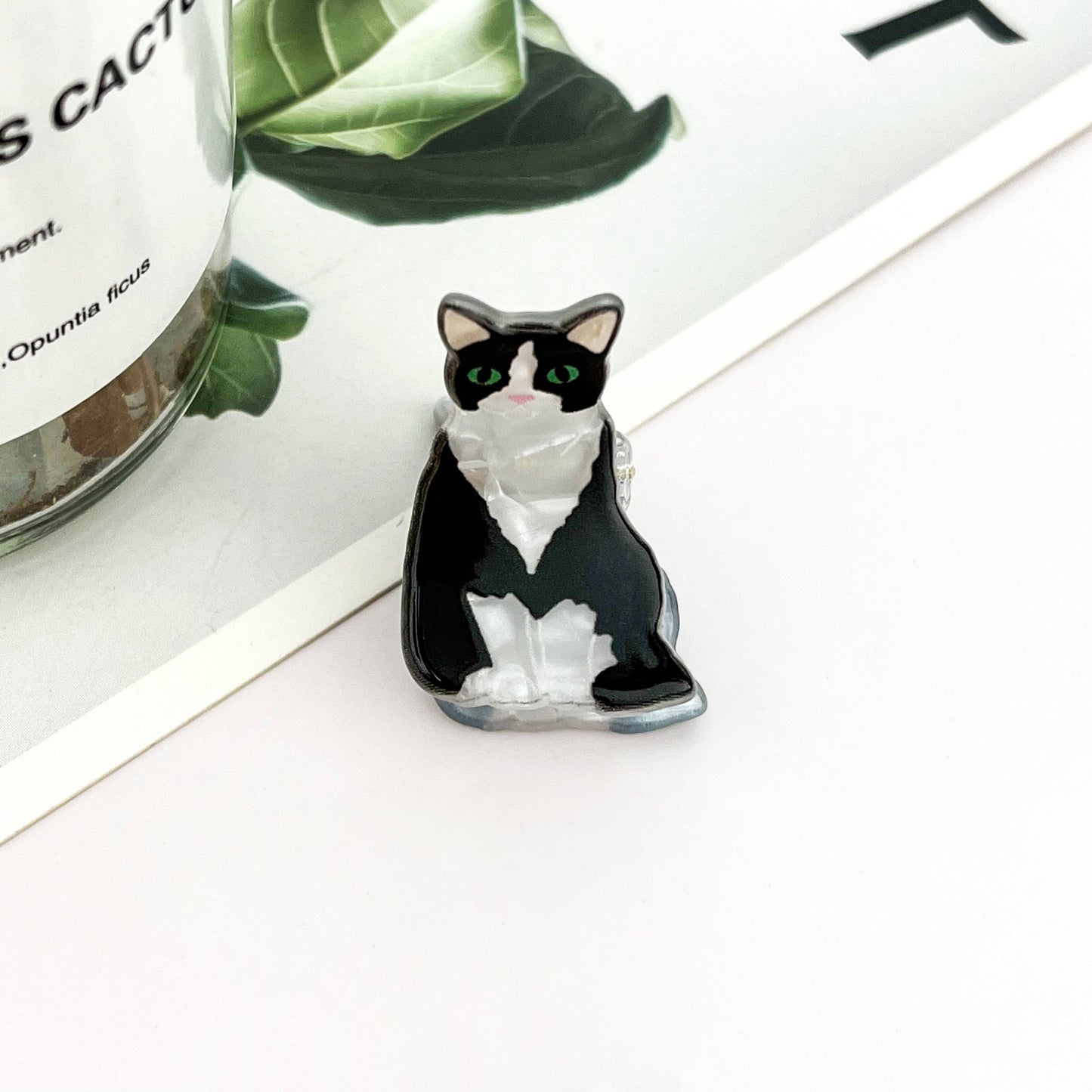 Mini Cute Kitten Claw Clip