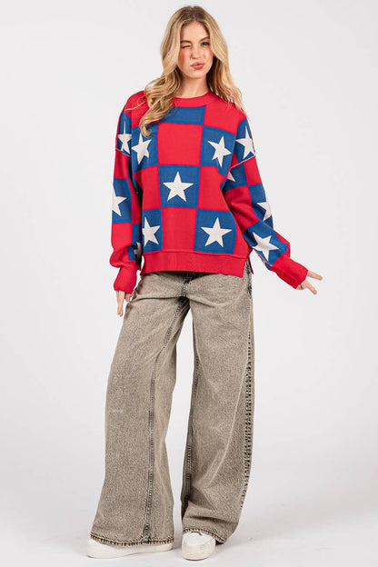 Americana Checkered Top