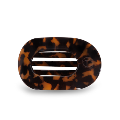 Round Flat Hair Clip | Small | Tortoise