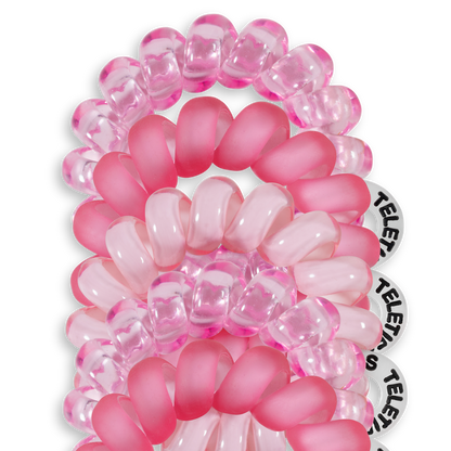 Spiral Hair Coils | Tiny | Pretty in Pink Hair Ties