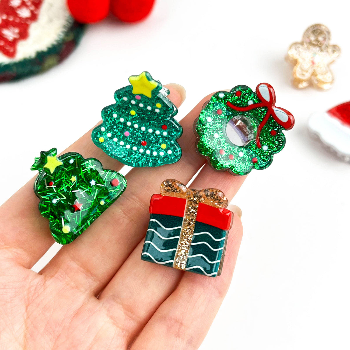 Mini Christmas Claw Clip
