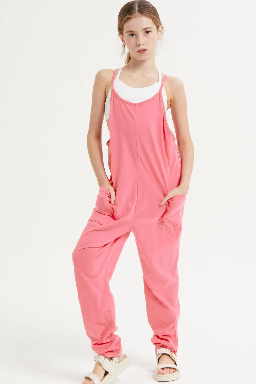 Girls Sleeveless Jumpsuit