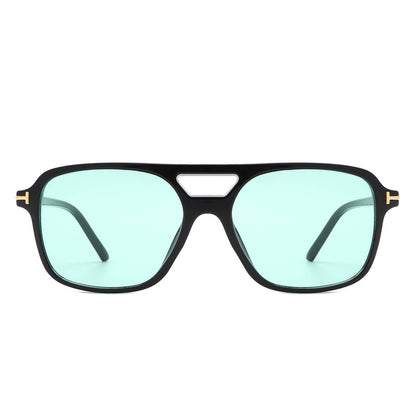 Retro Square Brow-Bar Fashion Vintage Aviator Sunglasses