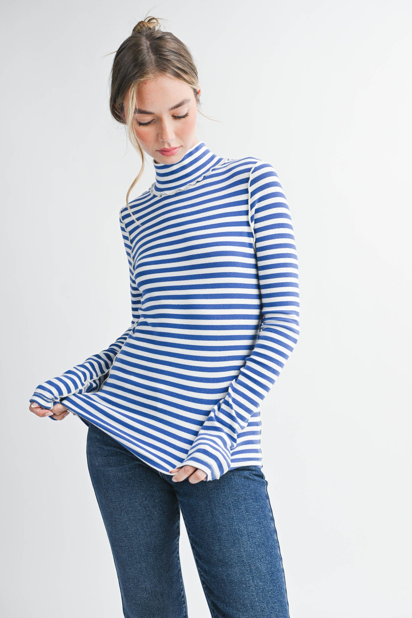 Tarah Mock Neck Top