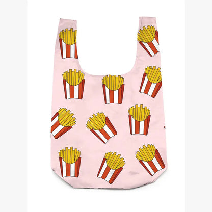 2-in-1 Bag Charm & Reusable Shopper Bag - French Fries