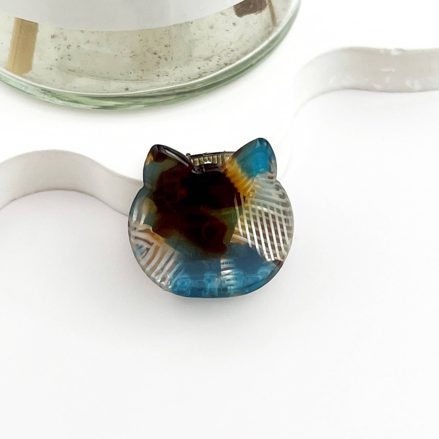 Mini Cat Hair Claw Clip